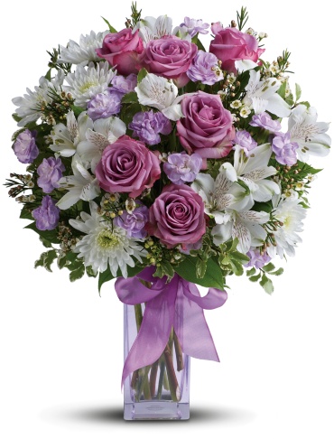 Teleflora\'s Lavender Laughter Bouquet